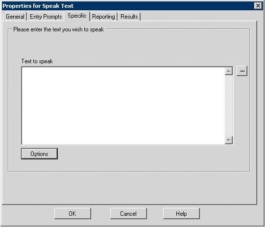 Voicemail Pro Examples: Fax Server Configuration 12.6 Using the Speak Text Action One method of employing TTS is through adding a in the action's Specific tab. Speak Text action to a call flow.