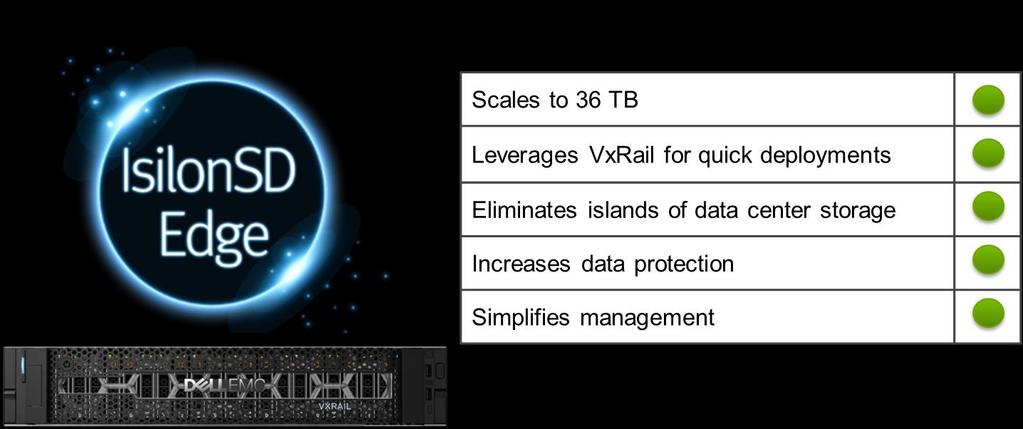 IsilonSD Edge The EMC IsilonSD product family combines the power of Isilon scale-out NAS with the economy of software-defined storage.