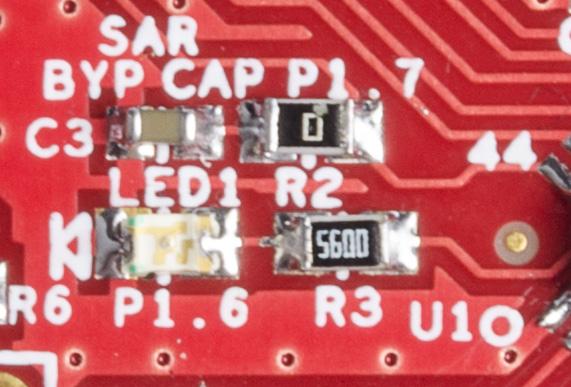 3.4.2 CY8CKIT-049-4xxx LEDs CY8CKIT-049-4xxx contains two LEDs: the amber LED, which indicates the board is power applied and the blue LED that is directly