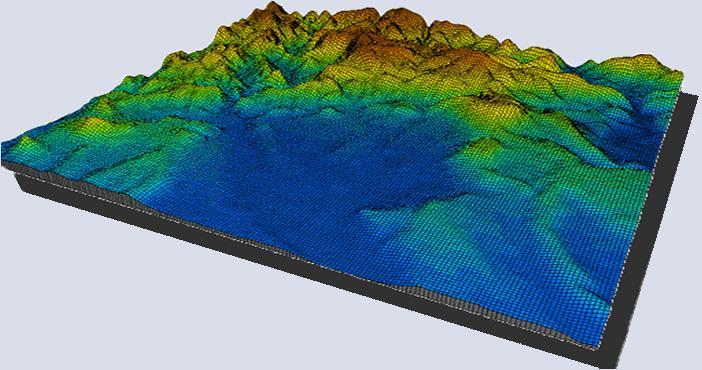 We will work with terrains represented by digital elevation matrices.