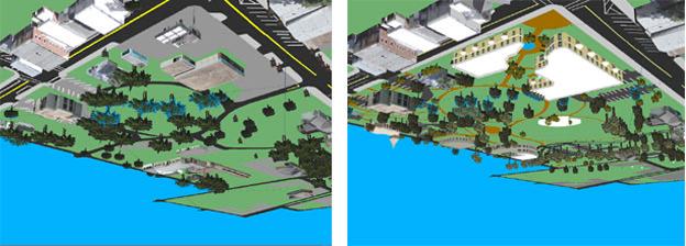 Current Condition of the Project Site Proposed Design Figure 6. Before and after visualization of a design proposal 5.