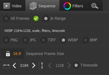 SEQUENCE EXPORT Export your frames as a sequence of JPG, PNG, TIFF or WEBP images Applicable to: AnimaShooter Capture, AnimaShooter Pioneer 1.