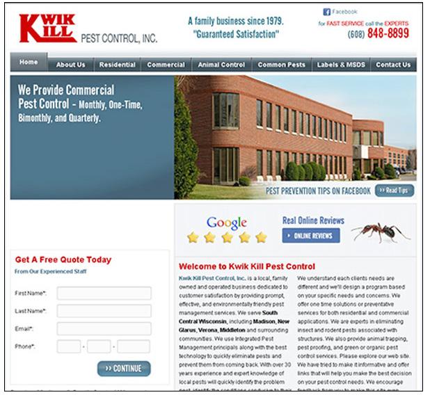 A New Mobile-Friendly Website Kwik Kill s responsive website design