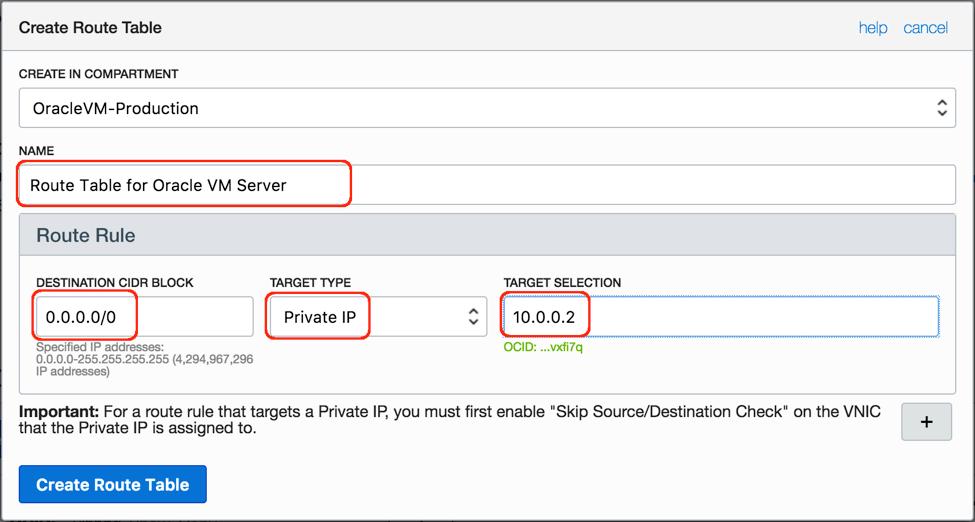 Create DHCP Options for Oracle VM Server Instances 1.