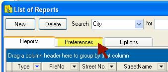Report List Instructions To Setup your Report List Preferences: 1.