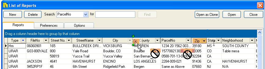 Change the Column Order in your Report List View You can Change the Order of the Columns by Dragging and