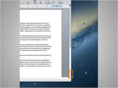 You can scroll in the window to display different content. This will move you up and down the page, similar to turning the pages of a multipage document.