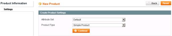 2. Click Add Product on the top right of the page to display the New Product page (Figure 91). Figure 91.
