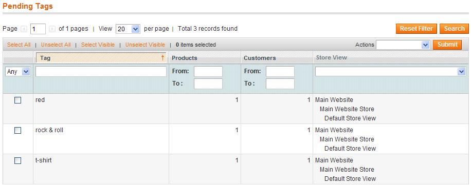 Figure 218. Adding Product Tags (Frontend) Tags must be separated by spaces, and phrases (two or more words that comprise a single tag) must be enclosed in single quotation marks ( ).