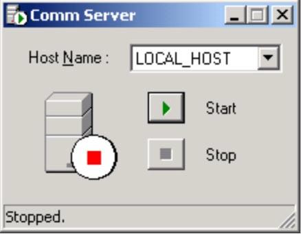 L o a d i n g t h e C o m m u n i c a t i o n s S e r v e r The communication server (CommServer.