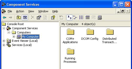 DCOM Configuration for OPC Client Node - Windows XP There are two main steps for DCOM configuration that must be done no matter if the OPC client (i.e. PI OPC Interface) and server are on the same node or on different nodes.