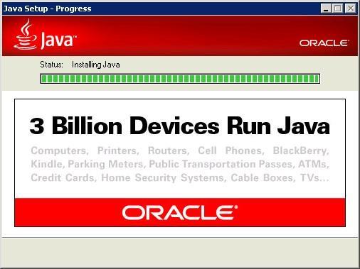 Installing Java will only take a few of minutes.