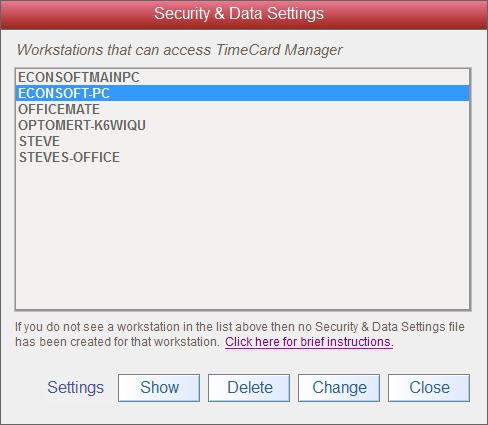 Continued from Previous Page Changing Security Settings (Workstation) Figure 4 1 2 3 4 1.