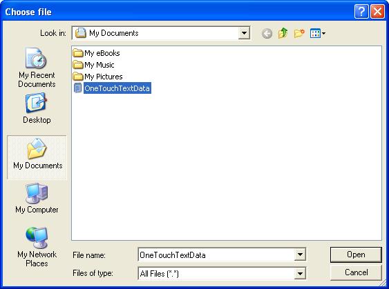 12 Specifying settings using PageScope Web Connection 4 Select the file to be imported, and then