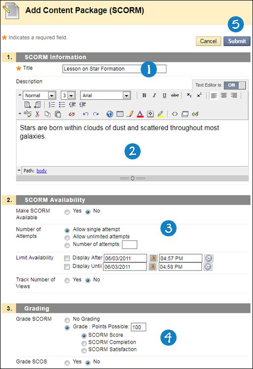 How to View SCORM Attempt Details When a SCORM package has been set for grading, you can view Attempt Details related to the users interactions with the content.