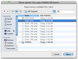 Nexio NLE Gateway Chapter 4 Installing the Mac NLE Client Plug-ins 4. Once you receive the *.