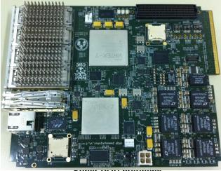 MiniPOD RX, 1 MiniPOD TX - 1 Xilinx Virtex 7 FPGA with 48GTX@10Gb/s Interface with front-end electronics - 1 Xilinx Kintex 7 FPGA with 28GTX@10Gb/s; Interface with L0/L1 trigger