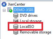 Step 2 - Create a ISO Storage Repository Issue the following command within an SSH session: "xe sr-create name-label=localiso type=iso devicecon g:location=/var/opt/xen/iso_store devicecon