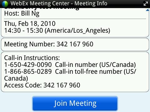 To rejoin a meeting, click on the Cisco WebEx Meeting Center icon