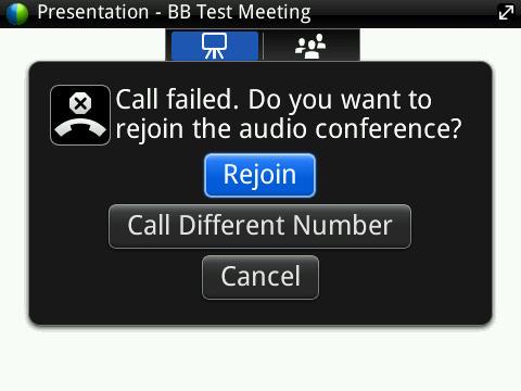 Installing and using Cisco WebEx Meeting Center on the BlackBerry
