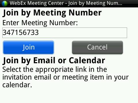 Host a meeting, Pass the Ball, and Chat features in a WebEx meeting on the BlackBerry Host a meeting, Pass the Ball, and Chat features in a WebEx meeting on the BlackBerry Host