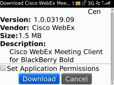 Installing and using Cisco WebEx Meeting Center on the