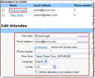 Chapter 2: Planning an Event 2 Click Edit invitation list.