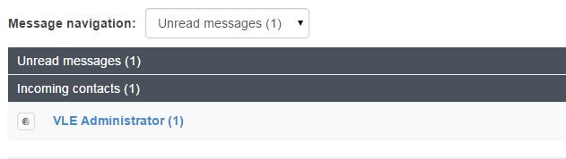 14.1) Unread Messages When the messages page loads up and you have unread messages, it will show you the sender of the message as well as how many unread messages you have.