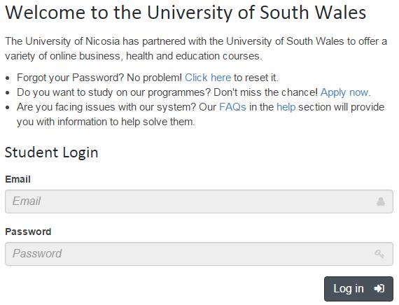 2.1.3) Login Instructions a) Navigate to https://sis-usw.unicaf.org You should be automatically redirected to the URL below: sis-usw.unicaf.org You will then be presented with the login area in the middle of the page which requests your username and password (see image 2).