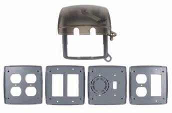 SRT covers are designed for use whenever weatherproof protection is required while an outlet is in use Modularity: 6 SKU s cover almost every application no need to tieup money and shelf space