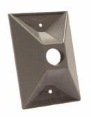 5189-7 Bronze 3-1/2" Outlets Carded 6 ROUND CLUSTER COVERS 5193 SERIES, 5197 SERIES 4" ROUND CLUSTER COVERS