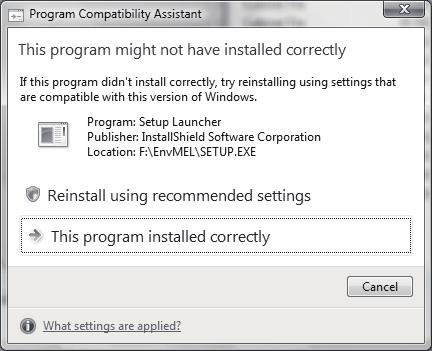 3 INSTALLATION AND UNINSTALLATION (2) When message appears at start of installation When the installation of this product starts, the "This package is not in proper operating environment" message