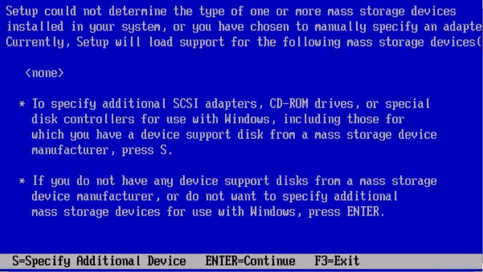 Note After you press Enter in Step 6, the next actions must be performed quickly. Read Step 7 and Step 8 before proceeding, so that you will know what to look for. 6. Press Enter. 7. When prompted with Press any key to boot from CD, quickly press any key.