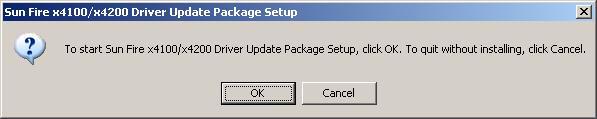 Note A version number that represents the current version of the software update package will also be part of the package name. 2. Start the DriverUpdatePackage.exe application.