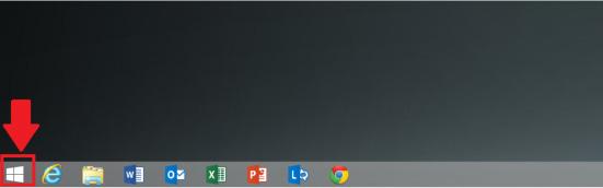 Windows Key on your keyboard or the Windows icon found on the taskbar and