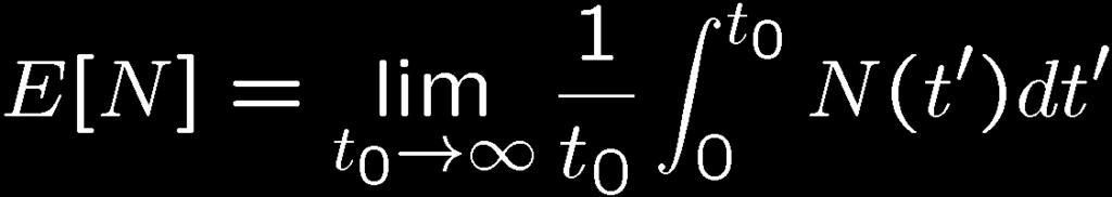 Deriving Little: Step 1 We look at a special point in time t 0 with N(t 0 ) = A(t 0 ) D(t 0 ) = 0.