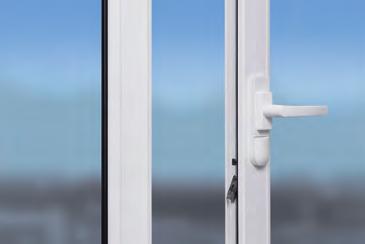 The pertinent window sensors mounted between the handle and the frame are available in black, white, and stainless steel optics and thus wellsuited for all common window frames and