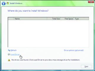 B. Installing Windows Vista (Note) (The procedure below assumes that only one RAID array exists in your system.