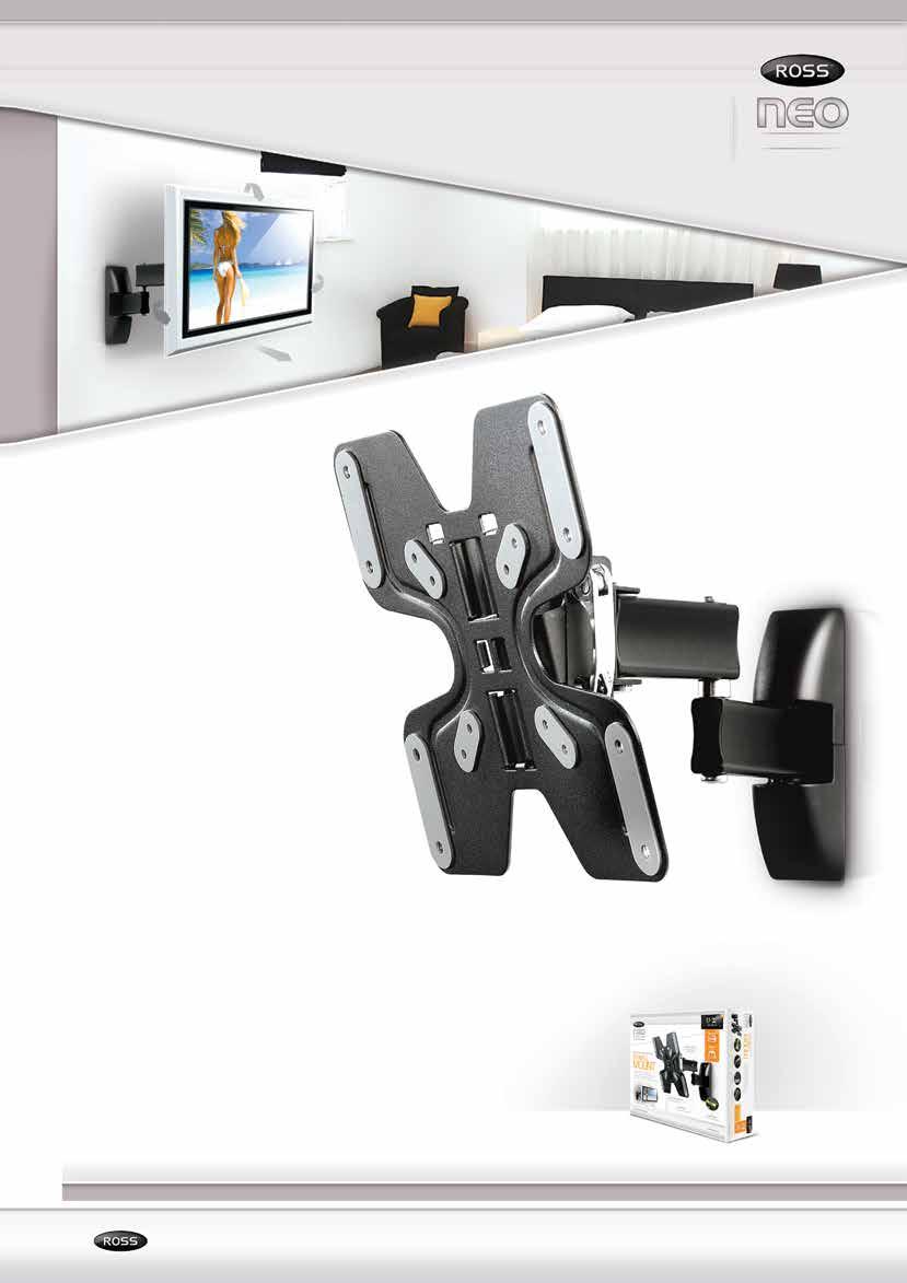 double arm function One of our most fleible TV mounts, allowing you to pull your TV away from the wall and tilt, turn or swivel, viewable from multiple angles, locations or rooms. Great for corners.