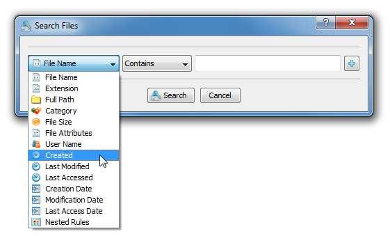 3.15 Searching Files in Disk Space Analysis Results DiskSavvy provides the ability to search files in disk space analysis results by the file name, extension, full path, file category, file size,