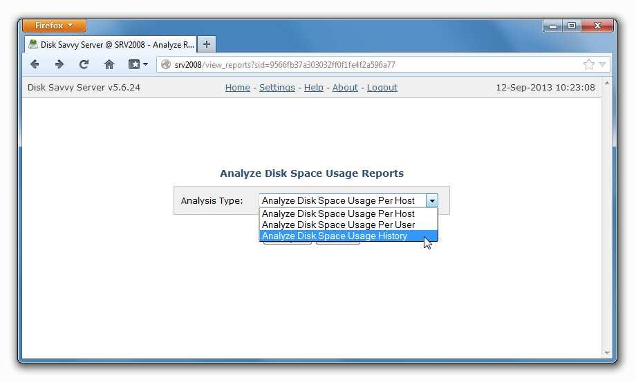 4.22 Analyzing Disk Space Usage History Trends System and storage administrators are provided with the ability to analyze how disk space usage is changing over time.