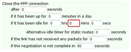 3.5 Optionally configure always on mode By default the PPP interface will come up only if traffic needs to be sent via the interface (for example if a device on the TransPort s subnet
