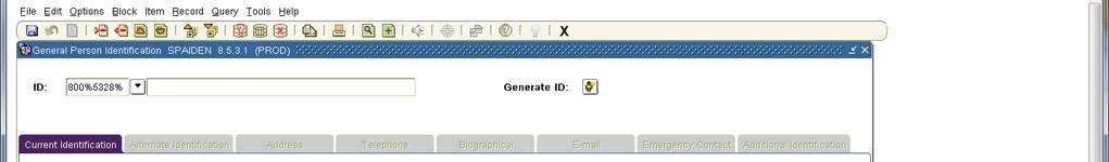 To select the ID double click on the ID and it will return you to the calling form or you can click the select icon on the toolbar or Shift F3.