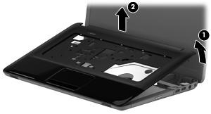 10. Remove the top cover (2). Reverse this procedure to install the top cover.