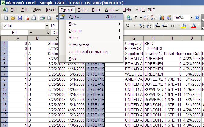Step 4:-- Formatting the File The file can be sorted and filtered based on specific data fields.