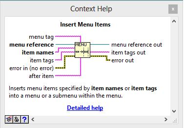 How to add Dynamic Menu Bars 1. Obtain a reference to the vi s menu bar.