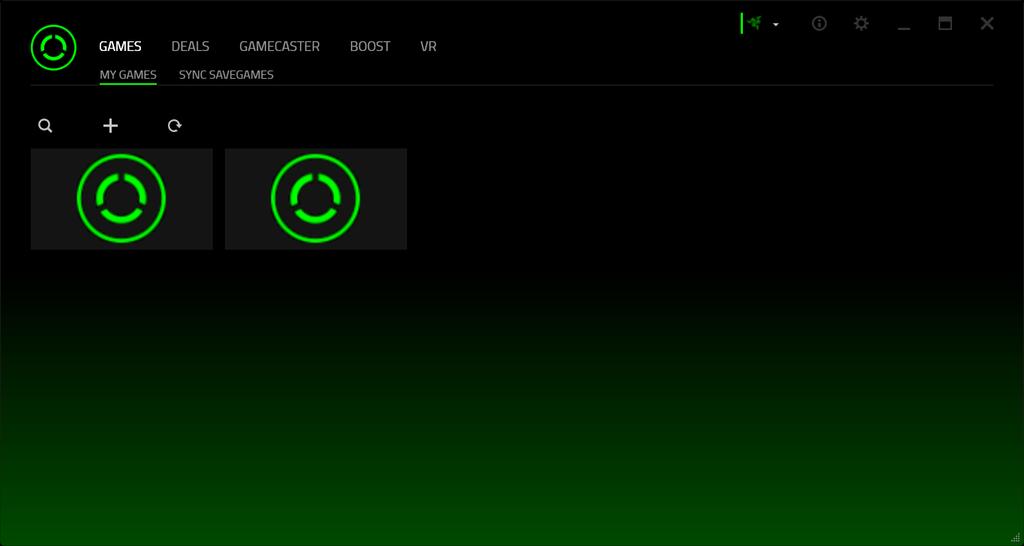 4. RAZER CORTEX GENERAL SETTINGS UNDERSTANDING THE INTERFACE By default, your Razer Cortex displays the GAMES tab when activated. This tab displays a list of your games and applications.