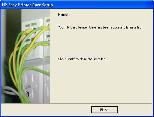 5. When the installation is complete, the Finish dialog box appears, as shown in the