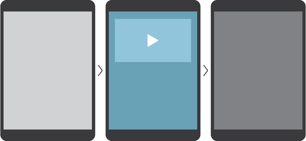 Video Interstitial: Video Wrapper Video Wrapper is a full-screen interstitial with an embedded video player. Video is streamed automatically, and resolves to a replay prompt.