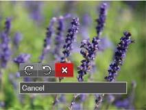 Red-Eye Reduction 1. In Playback Mode, press the left /right arrow button to select the photos to be edited. 2.